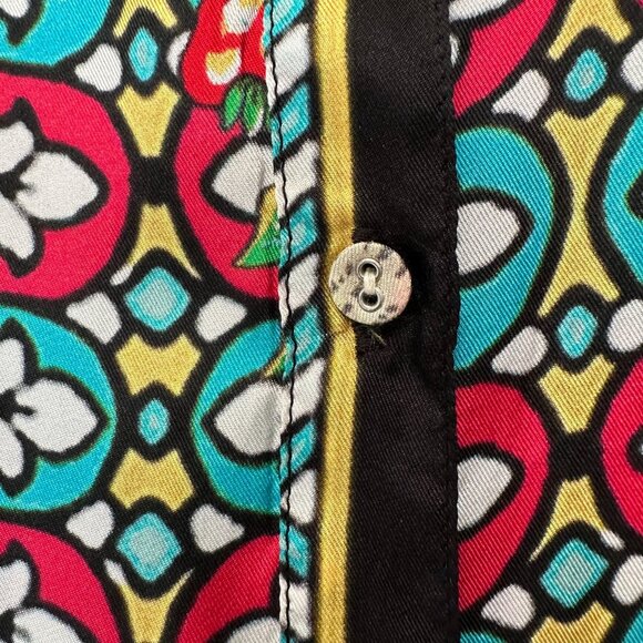 Johnny Was Colorful Floral Pattern Blouse - Picture 4 of 6